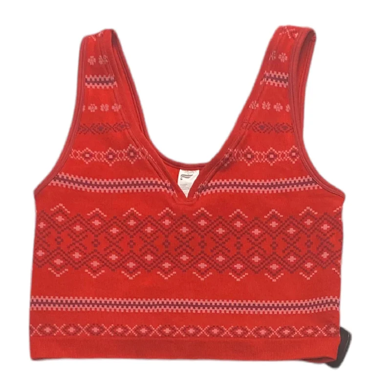 Yoga Bar for Post-Workout Nutrition -Red Athletic Bra Fabletics, Size L