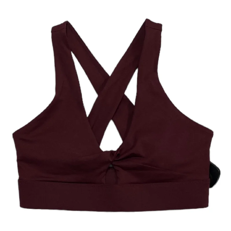 Yoga Bar for Active Women -Red Athletic Bra Fabletics, Size M