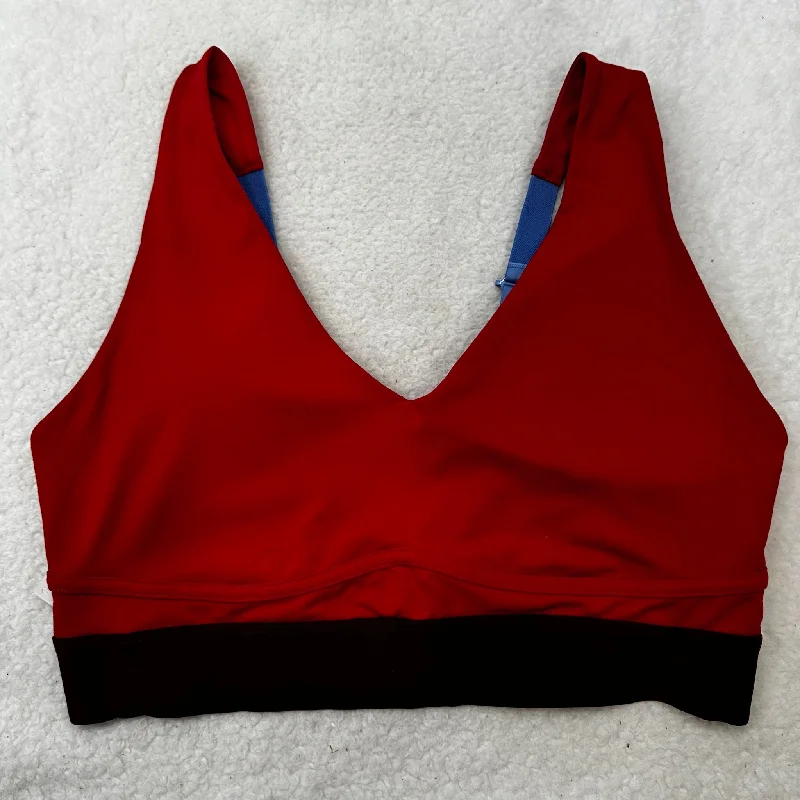 Yoga Bars for Endurance and Power -Red Athletic Bra Fabletics, Size Xl