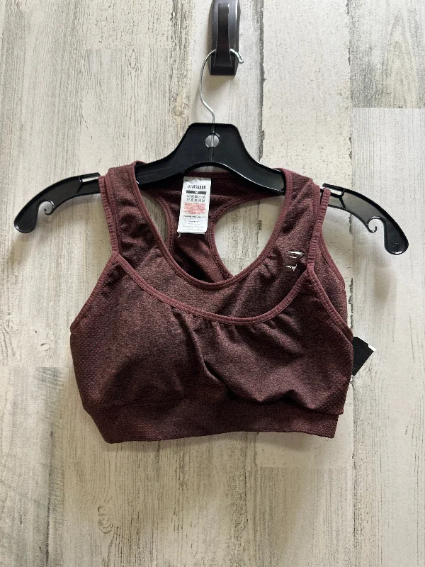 Yoga Bar with Cocoa -Red Athletic Bra Gym Shark, Size M
