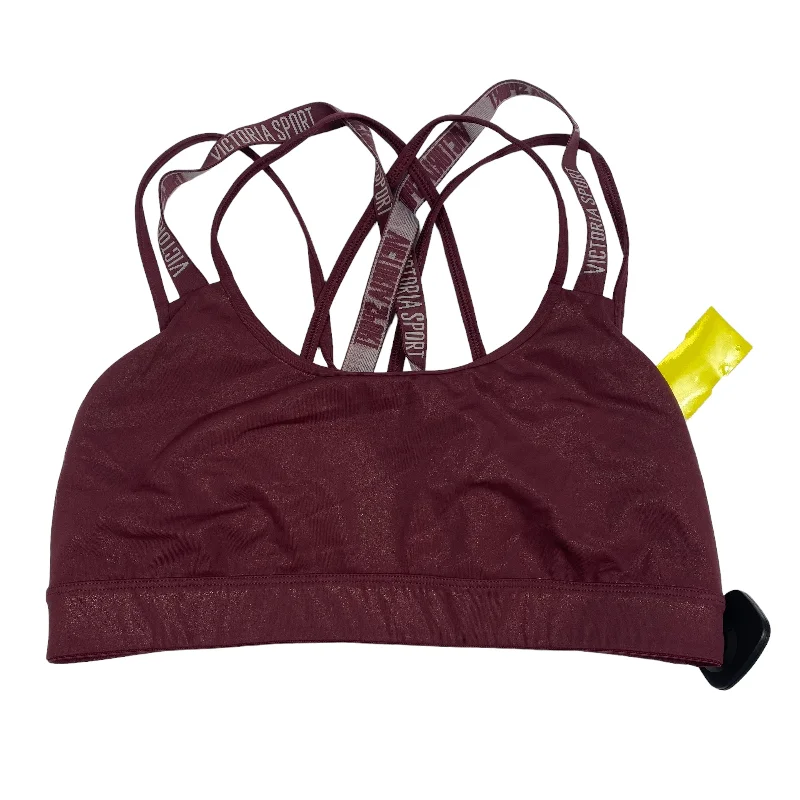 Yoga Bars with Organic Protein -Red Athletic Bra Victorias Secret, Size L
