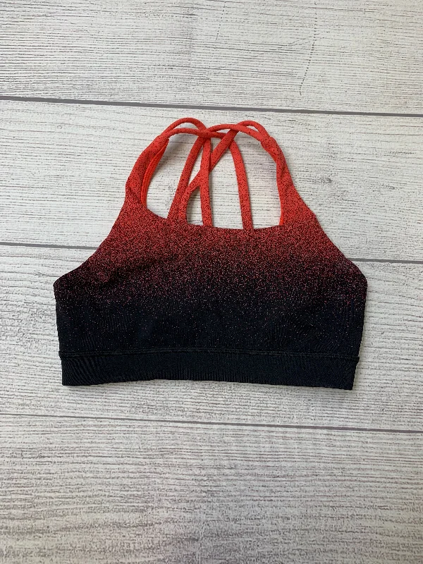 Raw Yoga Bars for Clean Snacking -Red Black Athletic Bra Lululemon, Size 4