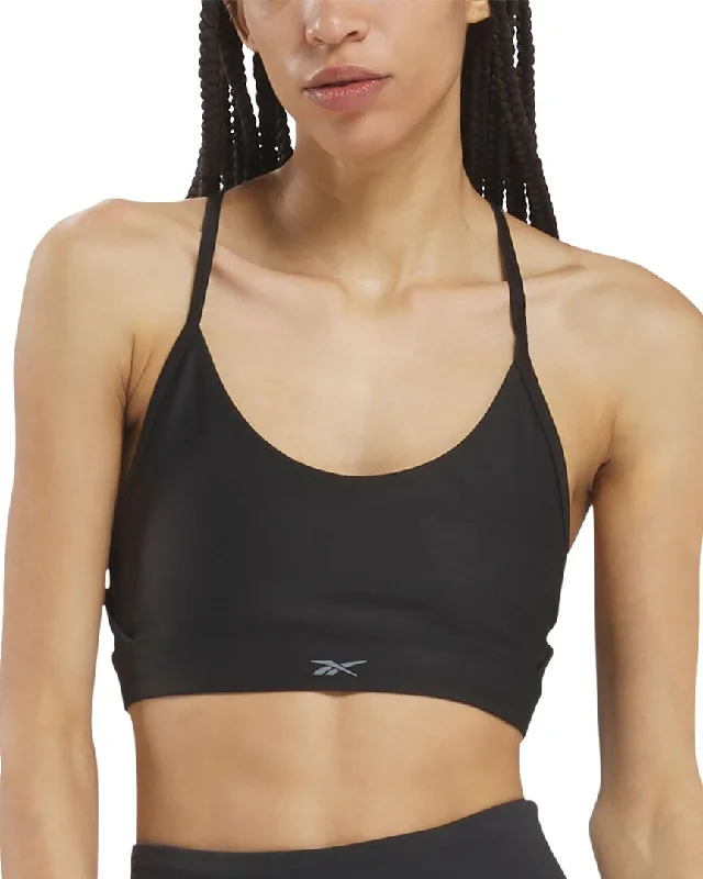Yoga Bar with Pears and Almonds -Reebok Lux Strappy Sports Bra