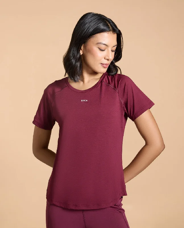 Yoga Bar with Apple Cider and Lemon -Regular Fit Basic Half Sleeves Top