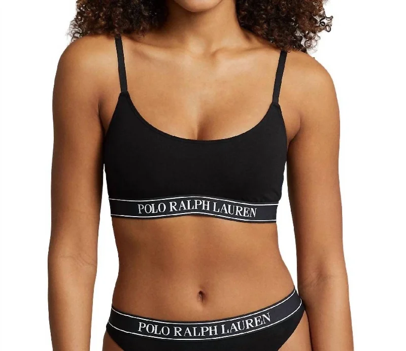 High-Protein Yoga Bars -Repeat-Logo Cropped Scoopneck Tank In Onyx