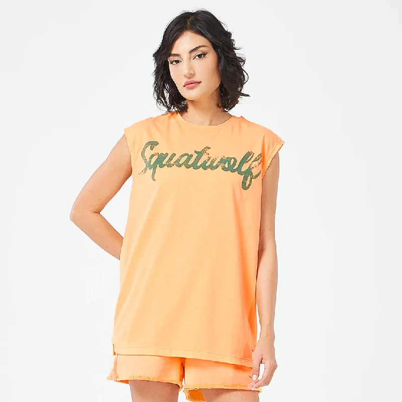 Yoga Bar with Matcha and Protein -Retrograde Explorer Tank - Orange Chiffon Marl