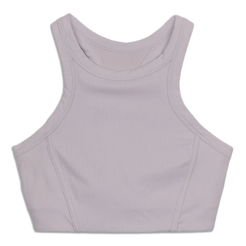 Yoga Bar with Goji Berries -Ribbed High-Neck Yoga Bra - Resale