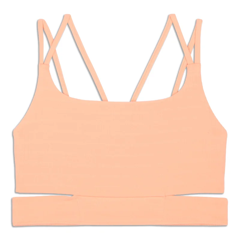 Energy Yoga Bar for Yoga Practice -Ribbed Nulu Strappy Yoga Bra - Resale