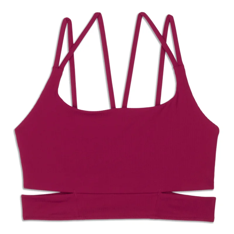 Yoga Bar with Spirulina and Chia Seeds -Ribbed Nulu Strappy Yoga Bra - Resale