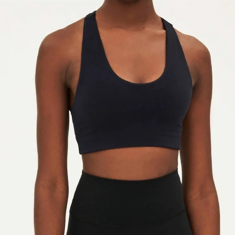 Yoga Bar for Quick Protein Boost -Sara Airweight Bra In Black