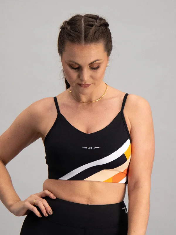 Yoga Bar for Hydration and Endurance -Savanna Sports Bra - Black