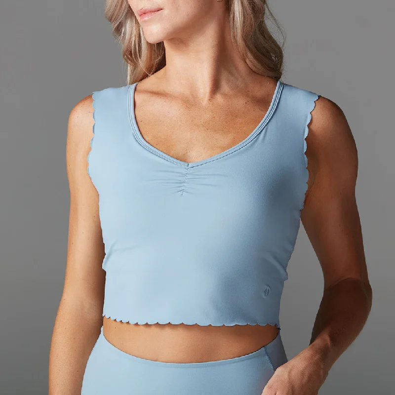 Yoga Bar with Coconut -Scallop Longline Bra *