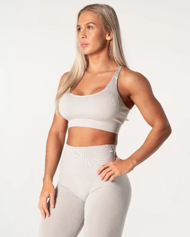 Yoga Bar with Natural Sweeteners -Prime Scrunch Top - Grey