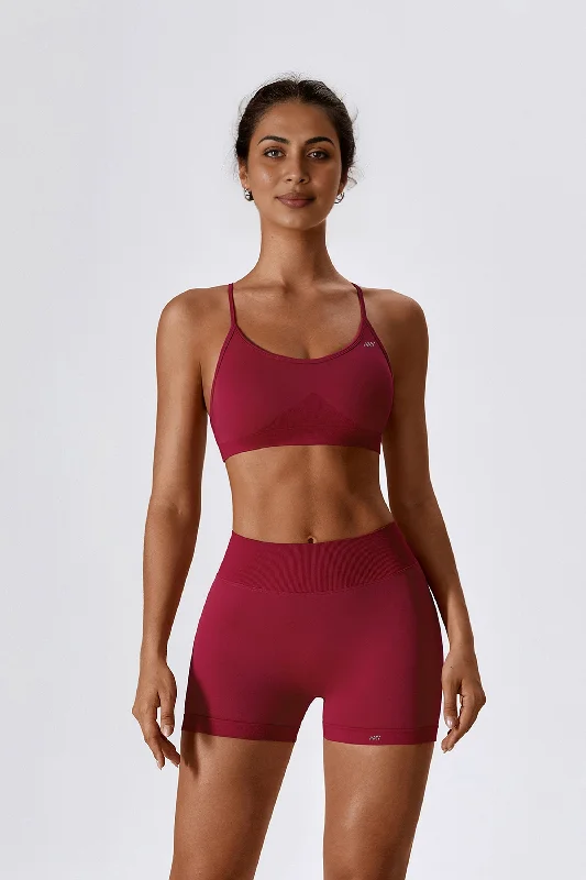 Yoga Bar with All-Natural Ingredients -Sexy Cross Back Bra