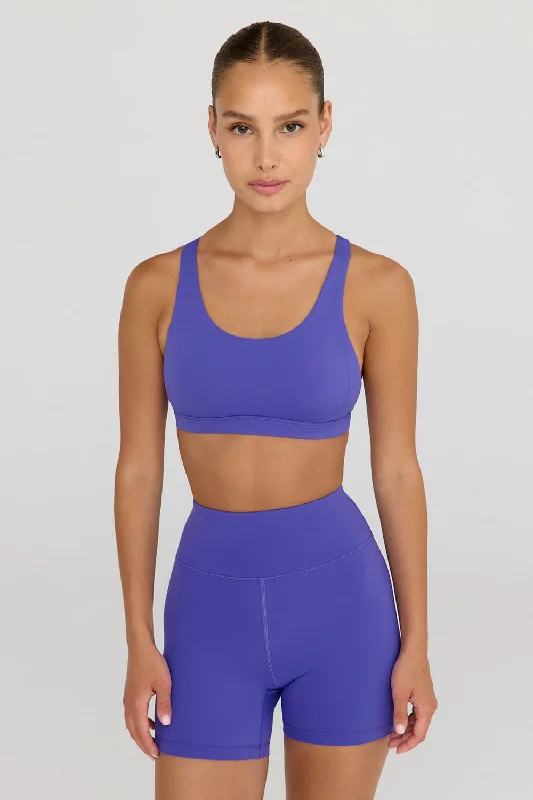Yoga Bars for Endurance and Power -SKINLUXE TANK SPORTS BRA - GRAPE