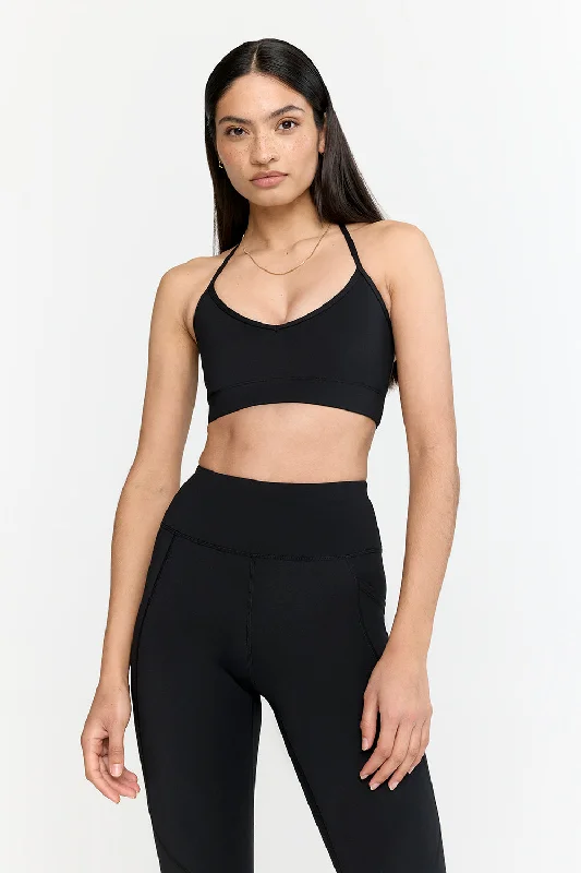 Yoga Bars for Meal Replacement -SKINLUXE MULTIWAY LIFT SPORTS BRA - SHADOW BLACK