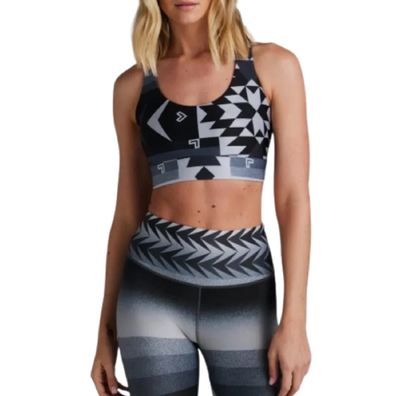 Yoga Bar with Healthy Omega-3 Fats -Smokey Bra In Anthracite Print