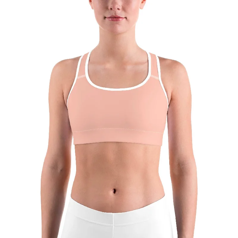 Yoga Bars for Healthy Energy -Solid Nude Sports bra