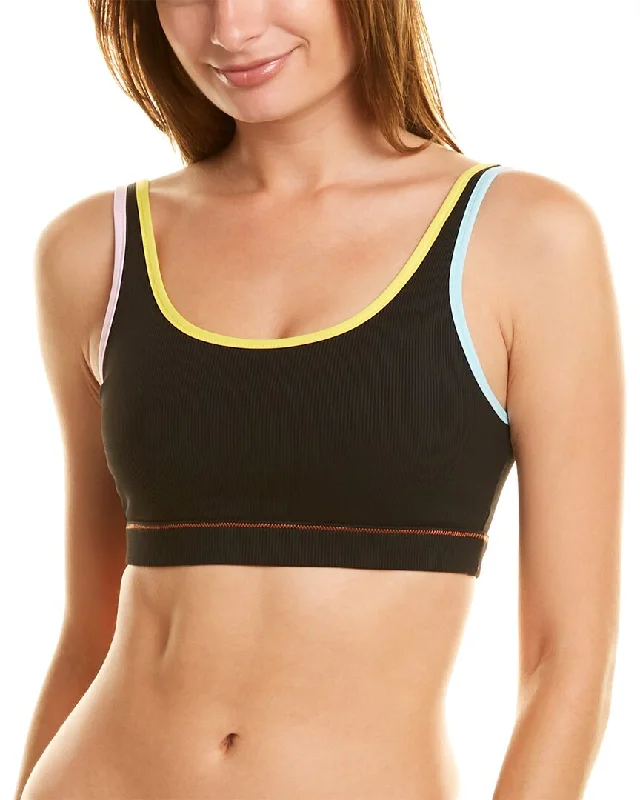 Yoga Bars with Omega-3 -Solid & Striped Sport High Tide Ribbed Bra