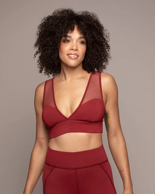 Yoga Bar with Peanut Butter and Jelly -Michi Solstice Longline Bra