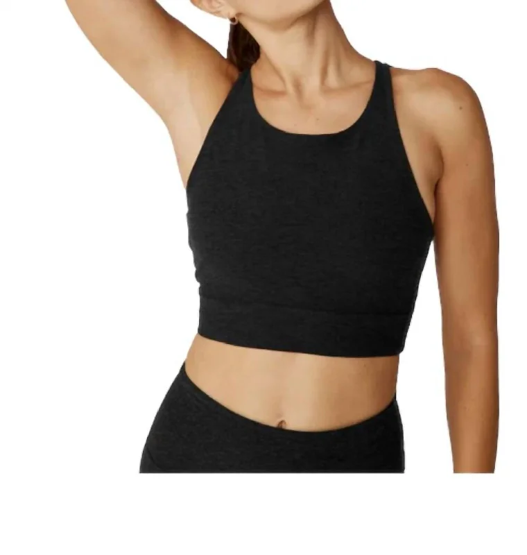 Yoga Bar for Muscle and Recovery -Spacedye Enlighten Long Line Bra In Darkest Night