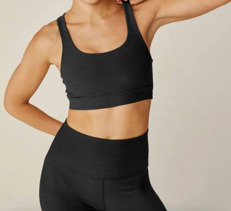 Yoga Bar with Cashews -Spacedye In A Twist Bra In Darkest Night