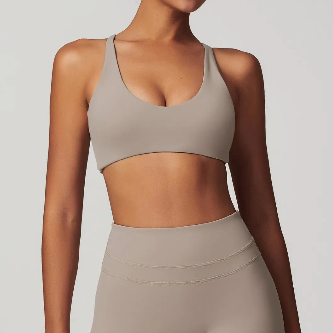 Yoga Bar with Coconut Oil -SPARK Crisscross Straps Yoga Bra ZC8863