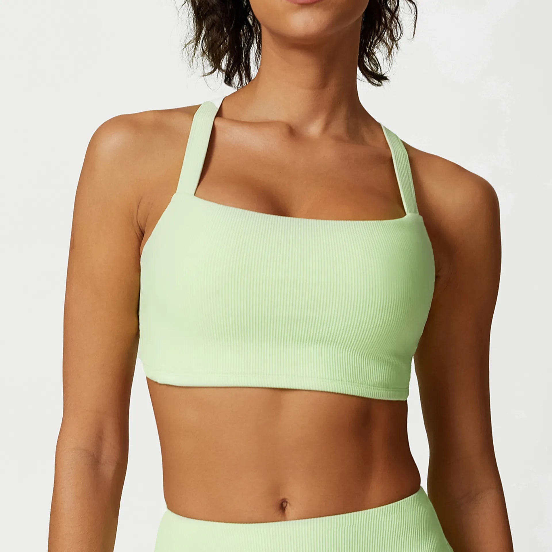 High-Energy Protein Yoga Bars -SPARK Summer Ribbed Sports Bra SB2347