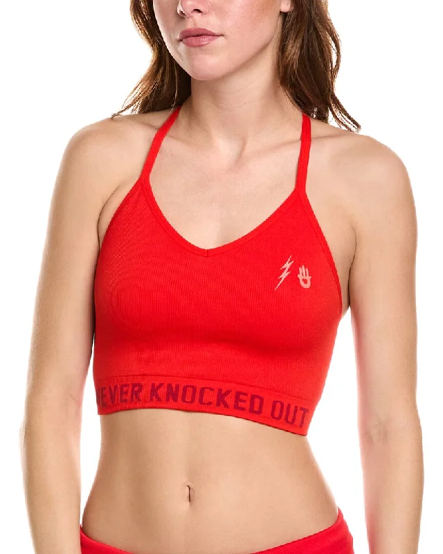 Yoga Bar for Balanced Nutrition -Spiritual Gangster Never Knocked Out Icon T-Back Bra
