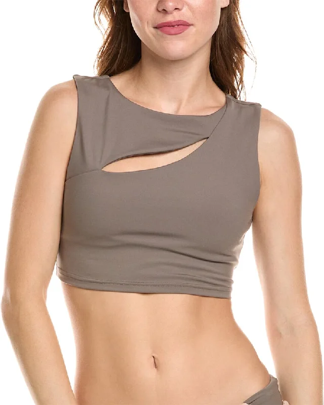 Yoga Bar with Complex Carbs -Spiritual Gangster Wave Longline Bra