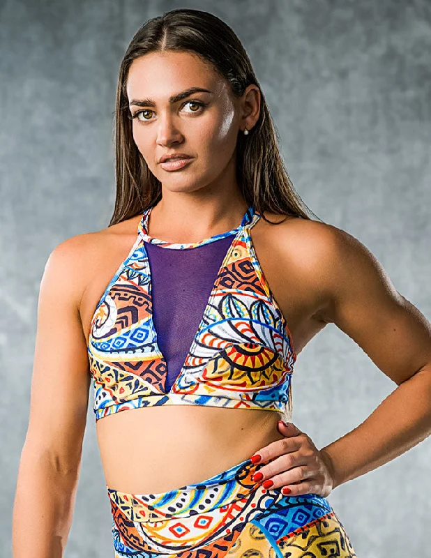 Yoga Bar for Energizing Post-Yoga -Sports bra Victoria Indian Summer