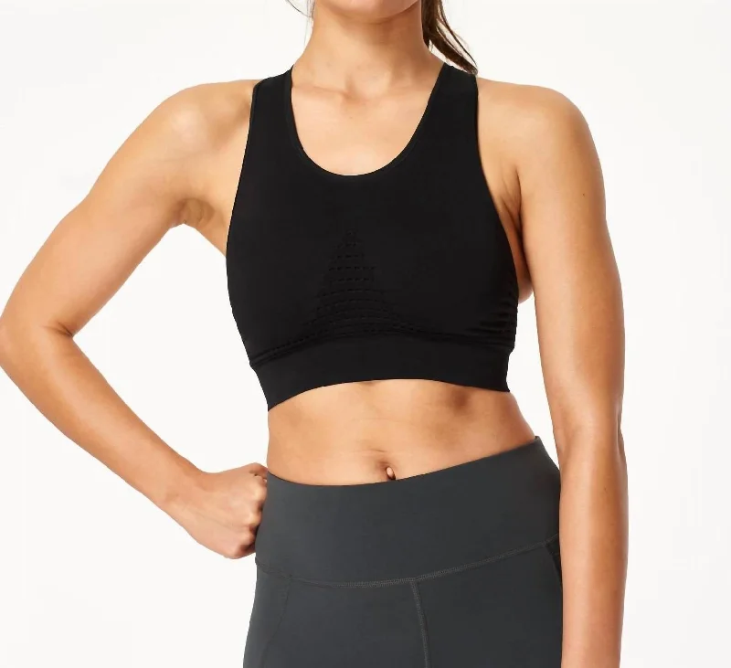 Yoga Bars with Peanut Butter -Stamina Workout Bra In Black