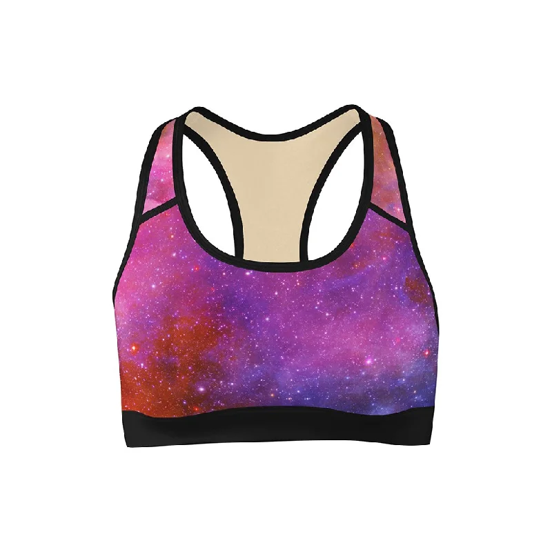 Yoga Bar with Spirulina for Detox -Starburst Galaxy Sports Bra