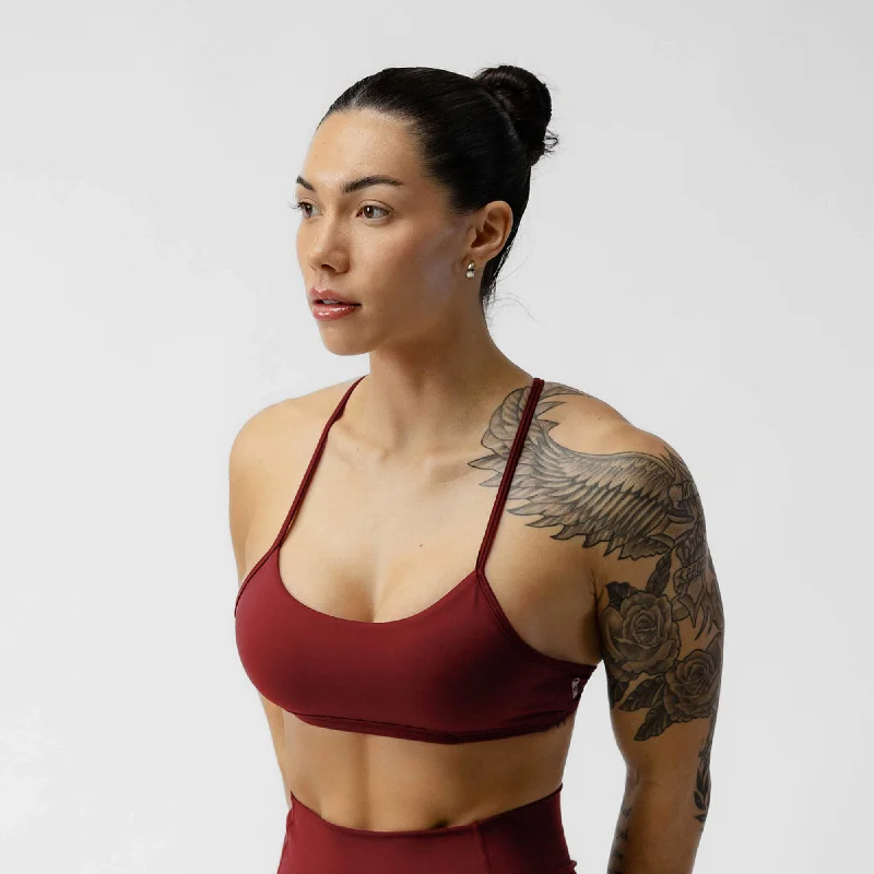 Yoga Bar for Balanced Hormones -Strategy Bra - Ember Red