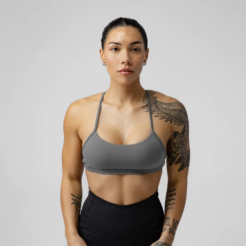 Yoga Bar with Agave -Strategy Bra - Gray