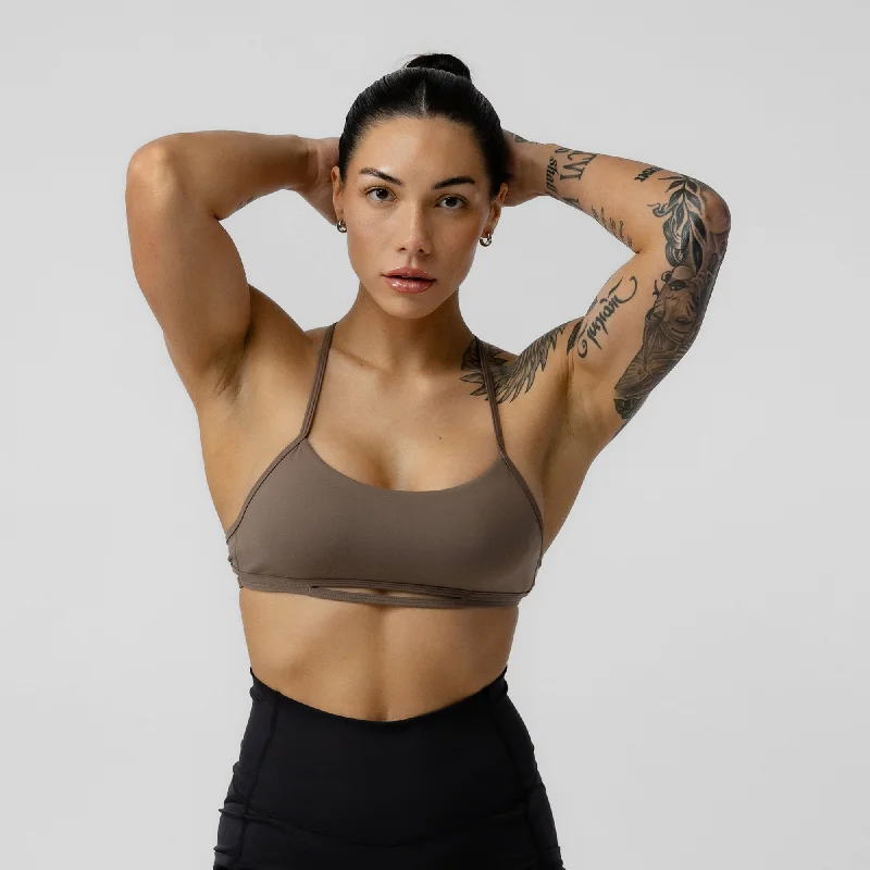 Yoga Bar for Intense Workouts -Strategy Bra - Toffee