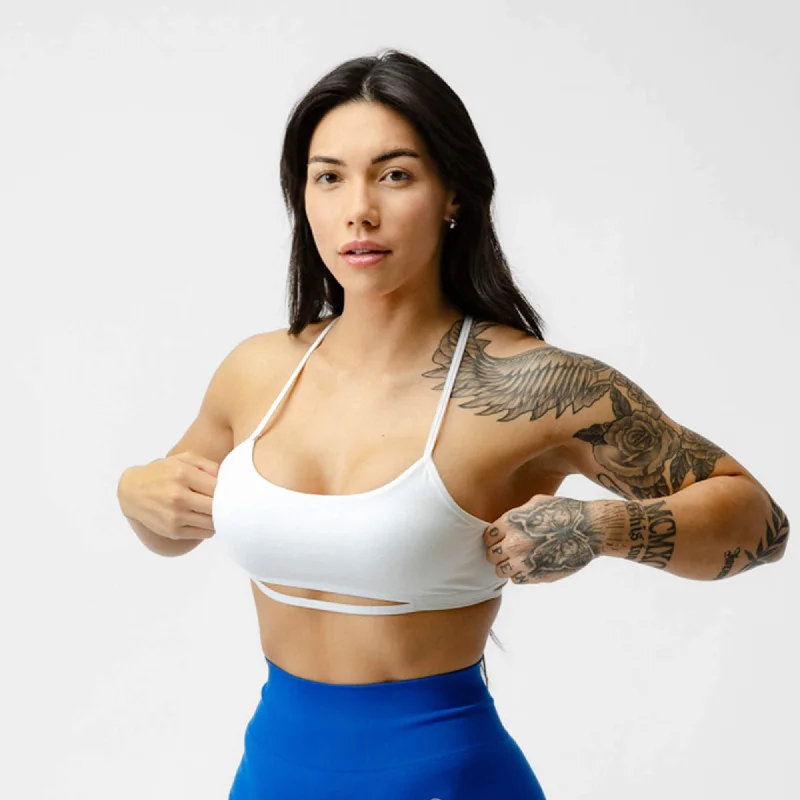 Yoga Bar with No Refined Sugars -Strategy Bra - White