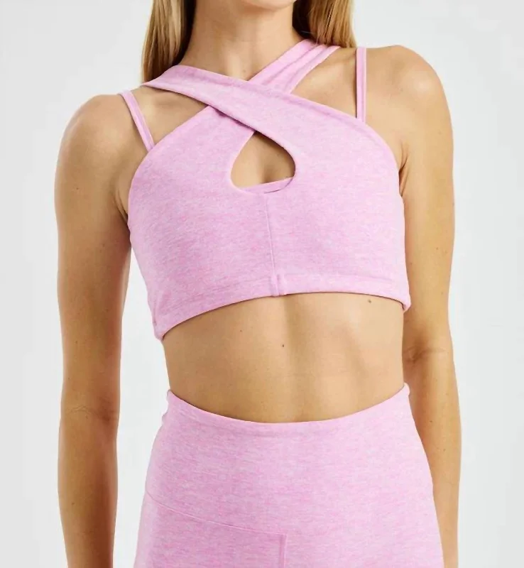 Protein Yoga Bars with Fruit and Nuts -Stretch Double Bra In Vintage Pink