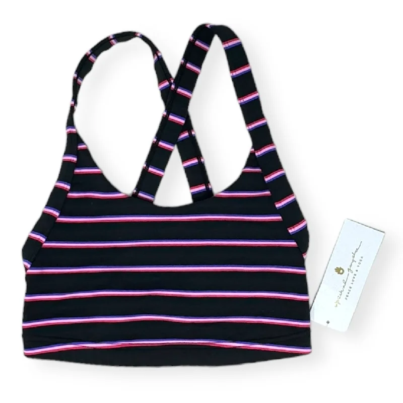 Yoga Bar for Healthy Snack Options -Striped Pattern Athletic Bra Spiritual Gangster, Size Xs