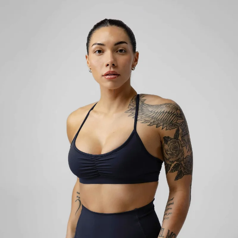Yoga Bar for Boosting Metabolism -Strive Bra - Midnight Navy