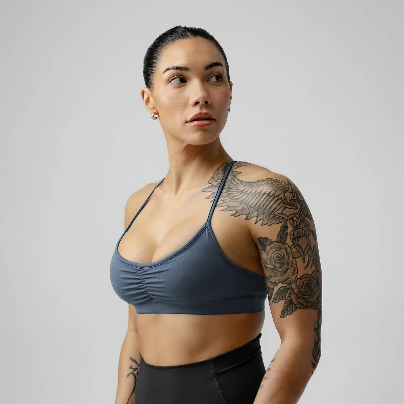 Yoga Bar with Chia and Hemp Seeds -Strive Bra - Pale Blue