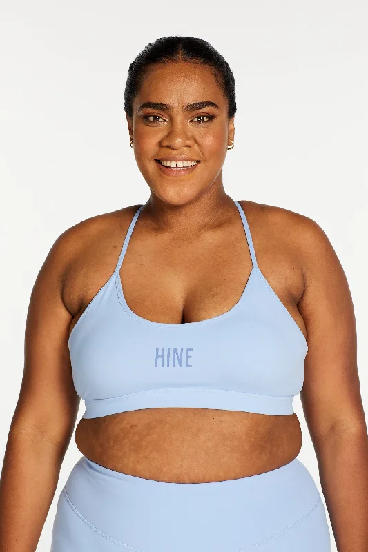 Yoga Bar for Active Women -THIN RACER BRA SKY BLUE