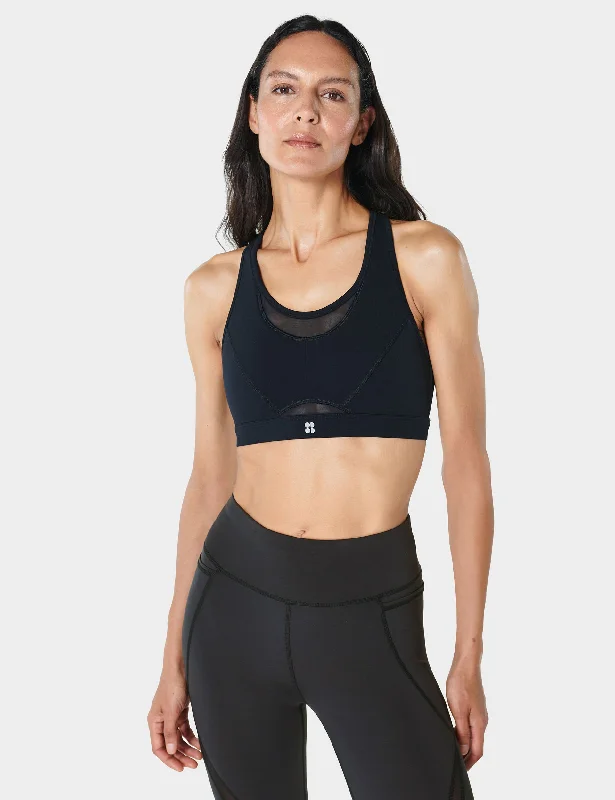 Yoga Bar with Mango and Coconut -Power Icon Running Bra - Black