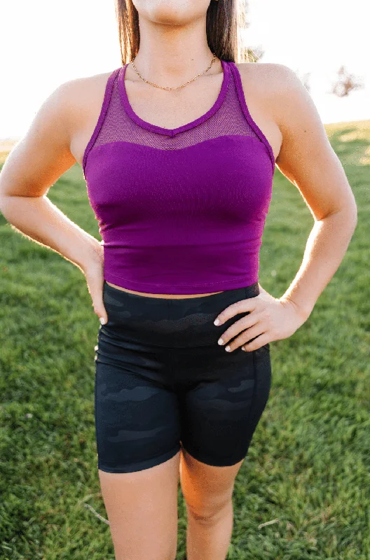 Yoga Bar with Maca Root for Endurance -Sweetheart Crop Top in Wine (Final Few)