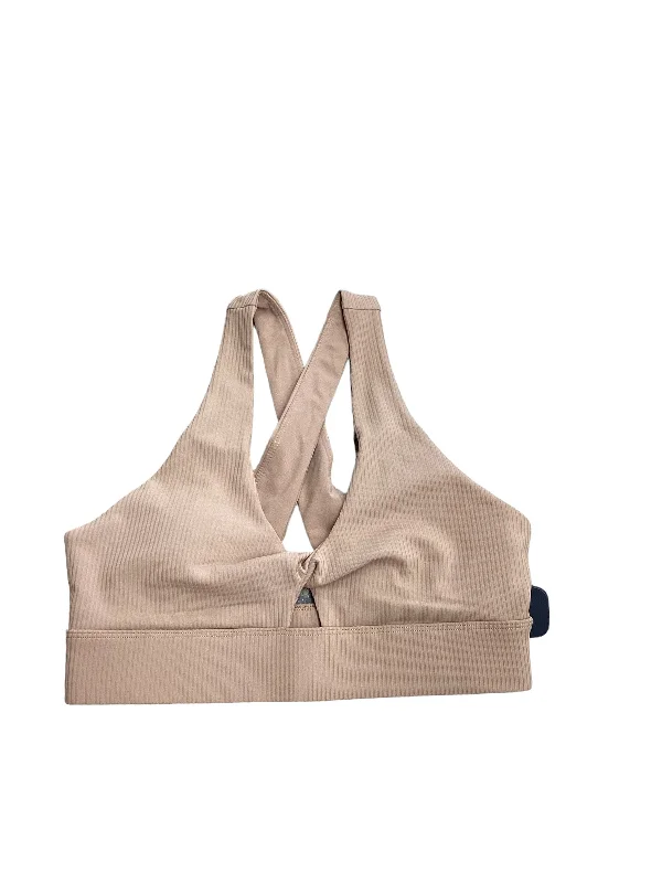 Yoga Bar with Hazelnuts -Tan Athletic Bra Fabletics, Size S