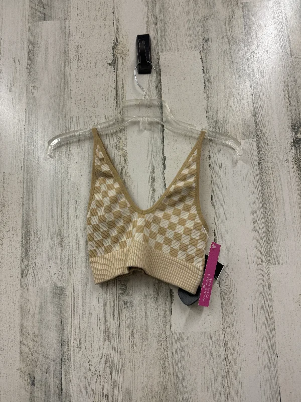 Gluten-Free Yoga Bar with Dates and Almonds -Tan Athletic Bra Garage, Size S