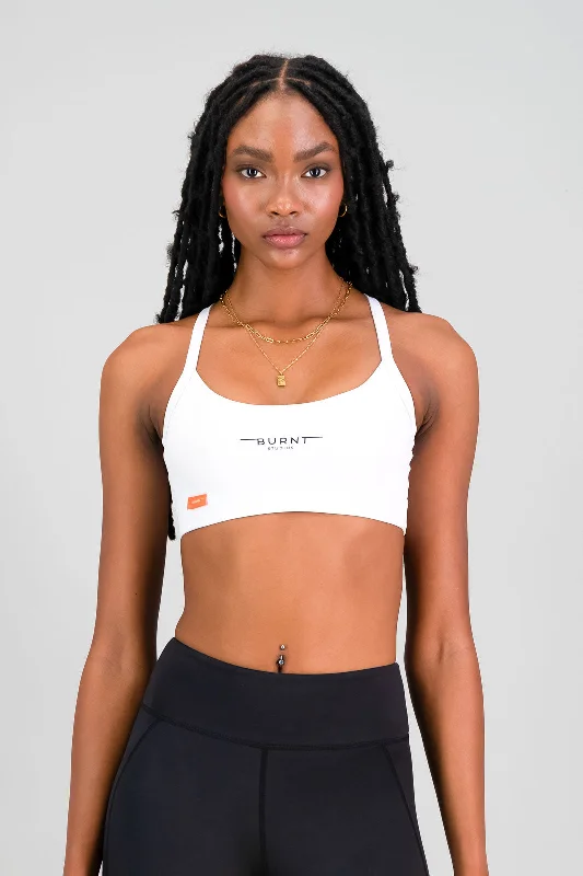 Yoga Bar with Complex Carbs -The Cali Sports Bra - White