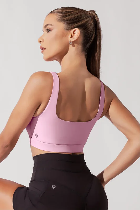 Yoga Bar with Coconut -Tone Bra - Bubblegum