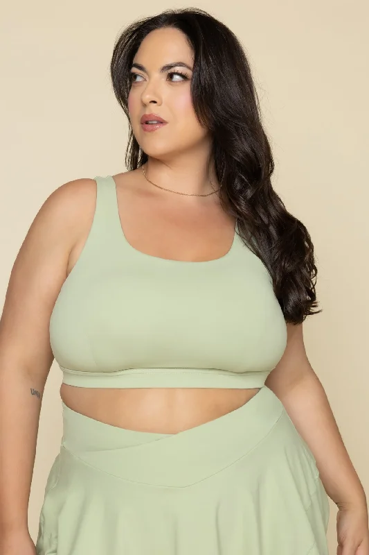 Yoga Bar for Strength and Endurance -Tone Bra - Pistachio