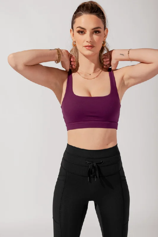 Yoga Bar with Spirulina -Tone Bra - Winter Plum